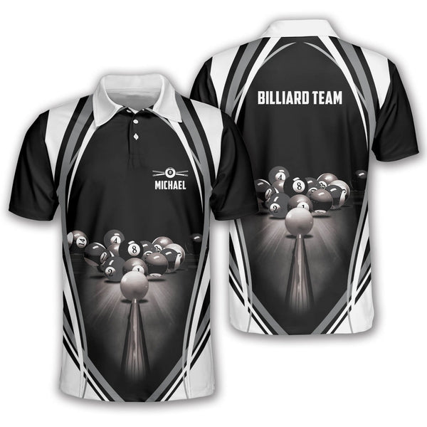 Maxcorners Rack Em Up Billiard Personalized Name Unisex Shirt