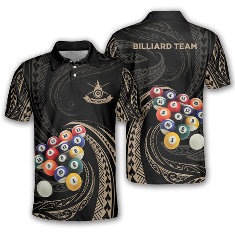 Maxcorners Roll Tribal Billiard Personalized Name Unisex Shirt
