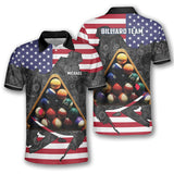 Maxcorners Patriotic Billiard Personalized Name Unisex Shirt