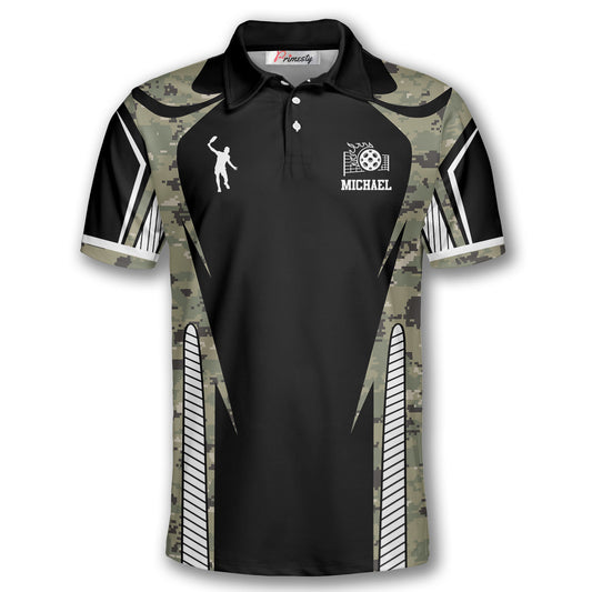 Max Corner Personalized Name and Team name Day Dinker Camo Pickleball 3D Polo Shirt