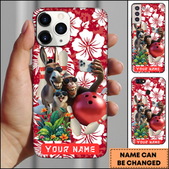 Maxcorners Hawaiian Donkey Bowling Selfie Personalized 3D Phone Case