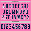 Maxcorners Custom Pink Navy-White Mesh Authentic Football Jersey LM2605