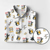 Maxcorners Golf and Beer Pattern Polos For Men, Funny Golf Shirt, Golf Gifts For Golfers