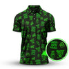 Maxcorners Bigfoot Golf Pattern Polos, Funny Golf Shirts, Golf Gift For Men, Crazy Golf Shirt For Golfers