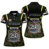 Maxcorners Personalized Veteran America 250 Polo Shirt Yellow Accent, Golf Shirts For Women, Women’s Golf Apparel LM1507
