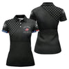 Maxcorners Black 1776-2026 America 250 Years Golf Polo Shirt, Women’s Golf Apparel, Printed Golf Shirt LM1507