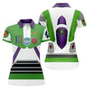 Maxcorners Sci Fi Space Ranger Costume Hawaiian Golf Shirt, Golf Polo For Women, Printed Golf Shirt LM1507