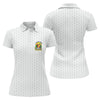 Maxcorners White Tropical Parrot Happy Retirement Golf Polo Shirt, Women's Golf Polo, Performance Golf Shirt LM1507