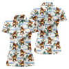 Maxcorners Bigfoot Hot Dog Beach Hawaiian Shirt, Women’s Golf Polo, Golf Tops For Women, Women’s Golf Apparel LM1507