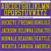 Maxcorners Custom Purple Gold-Kelly Green Mesh Authentic Football Jersey LM2605