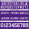 Maxcorners Custom Purple White Authentic Football Jersey LM2605