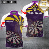 Maxcorners Dartboard Jersey Vector Multioptions Customized Name, Team Name 3D Shirt (4 Colors)