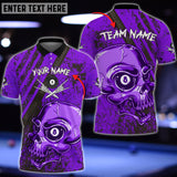 Maxcorners Billiards Ball Skull Personalized 3D Shirt