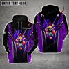 Maxcorners Billiards 8 Ball Multicolor Option Customized Name 3D Hoodie