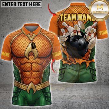 Maxcorners Bowling Armor Strike Personalized Name 3D Unisex Shirt