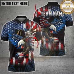 Maxcorners American Eagle 8-Ball Jersey Personalized Name 3D Unisex Shirt
