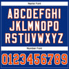 Maxcorners Custom Royal Orange-White Mesh Authentic Football Jersey LM2605