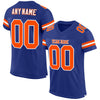 Maxcorners Custom Royal Orange-White Mesh Authentic Football Jersey LM2605