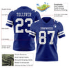 Maxcorners Custom Royal White Authentic Football Jersey LM2605