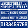 Maxcorners Custom Royal White Authentic Football Jersey LM2605