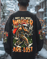 Maxcorners Not All Who Wander Are Lost Bigfoot Christmas All Over Print LM2101