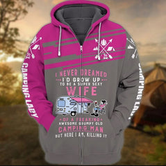 Maxcorners Camping Wife 3D Full Printed