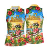 Maxcorners Frog Hammock 5 Oclock Somewhere Tropical Golf Shirt, Ladies Golf Shirts, Women’s Golf Apparel LM1507