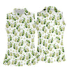 Maxcorners Funny Pickle Hawaiian Golf Shirt, Cartoon Style Women's Golf Tops, Ladies Golf Shirts LM1507