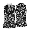 Maxcorners Dead Tired Coffee Breakfast Pattern Golf Shirt, Women's Golf Tops, Golf Shirts For Women LM1507