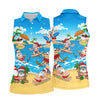 Maxcorners Santa Claus Summer Beach Party Golf Shirt, Golf Polo For Women, Christmas Golf Shirt LM1507