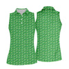 Maxcorners Funny Id Tap That Golf Ball Pattern Golf Shirt, Womens Golf Tops, Golf Polo For Women LM1507