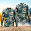 Maxcorners Tribal Aztec Pattern Fishing UPF Shirts, Tropical Floral Men Fishing Shirt, Gift For Fisherman