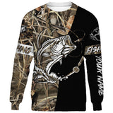 Maxcorners Personalized Fishing Tattoo Full Printing 3D Hoodie
