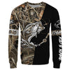 Maxcorners Personalized Fishing Tattoo Full Printing 3D Hoodie