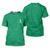 Maxcorners Shamrock Beer Lucky Four Leaf Clover St Patrick Day Golf Shirt, Polo Shirts For Men, Golf Gift For Men