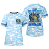 Maxcorners Personalized Camo Fishing Shirt, Go Fishing 3 Days A Week Shirt, Fishing UPF Shirts, Funny Fisherman Gift