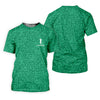 Maxcorners Shamrock Beer Lucky Four Leaf Clover St Patrick Day Golf Shirt, Women's Golf Shirts, Ladies Golf Polos