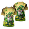 Maxcorners Happy St Patrick's Day Shamrock Gnome Golf And Beer Polo Shirts For Men, Golf Shirts For Men
