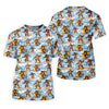 Maxcorners Surfing Bigfoot Hawaiian Golf Shirt, Womens Golf Tops, Golf Polo For Women LM1507