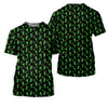 Maxcorners Neon Green Cocktails Three Leaf Clover St Patrick's Day Golf Shirt, Golf Gift For Men, Golf Shirts For Men