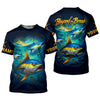 Maxcorners Beyond The Break Funny Fishing Shirt, Fishing UPF Shirts, Gift For Fisherman, Men's Fishing Shirt