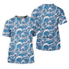 Maxcorners Japanese Wave Art Hawaiian Golf Shirt, Summer Ocean Women's Golf Tops, Ladies Golf Shirts LM1507