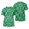 Maxcorners Golf Items Seamless Pattern St. Patrick’s Day Shamrock Golf Shirt, Women's Golf Tops, Ladies Golf Polos