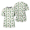 Maxcorners St Patrick's Day Leprechaun Character Golf And Beer White Golf Shirt, Fun Women's Golf Shirts, Ladies Golf Polos