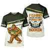 Maxcorners Funny Bigfoot Fishing UPF Shirt, Sasquatch Fishing Humor, Personalized Fishing Shirt for Men