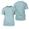 Maxcorners St Patrick's Day Shamrock Golf And Beer Blue And White Golf Shirt, Women's Golf Tops, Ladies Golf Polos