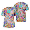 Maxcorners Vibrant Paisley Floral Patchwork Golf Polo Shirt, Ladies Golf Shirt, Golf Tops For Women LM1507