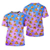 Maxcorners Funny Taco Cat Galaxy Pattern Golf Shirt, Women’s Golf Apparel, Ladies Golf Shirt LM1507