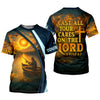 Maxcorners Cast All Your Cares On The Lord Christian Fishing SPF Shirt For Men, Fisherman Gift, Men's Fishing Shirt