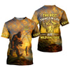 Maxcorners The Best Things In Life Are Wild And Free Bigfoot Sunset Funny Fishing Shirt, SPF Shirt For Men